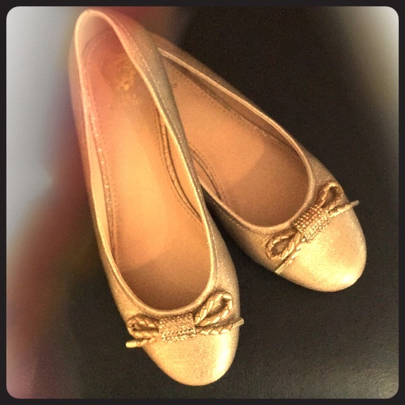 vince camuto gold flats